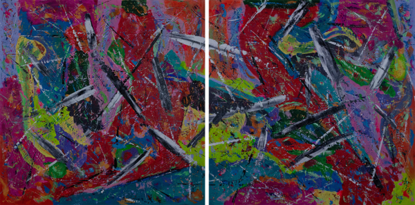 'Sofa #2'  one of two (diptych)..................."SOLD"